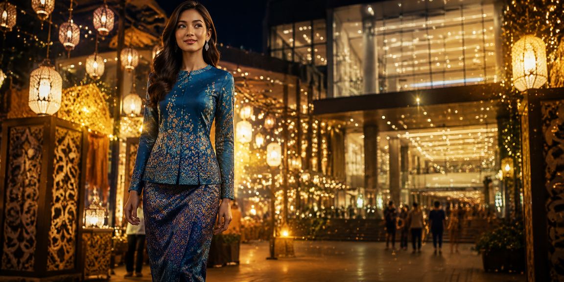 Pengguna wanita berpakaian baju kurung di Kuala Lumpur mengakses kasino dalam talian 32768 dengan selamat